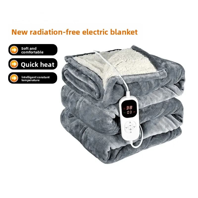 Nuova coperta riscaldante elettrica con controllo della temperatura, lavabile, calda e super confortevole. DR-066