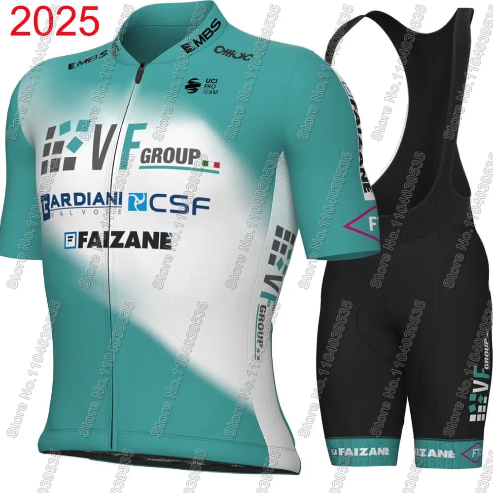 2025 Bardiani CSF Cycling Jersey Set Summer Cycling Italy Clothing Men Road Bike Shirts Cycling Shorts MTB Maillot Ropa