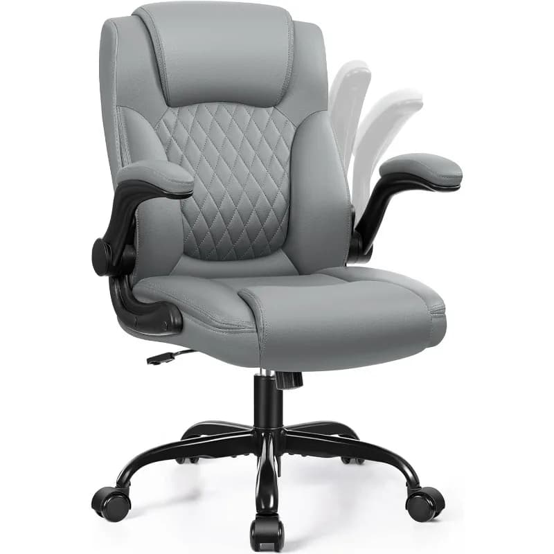 Sedia, sedie da scrivania per computer domestico in PU con supporto ergonomico per la schiena, 360 ° Sedia da gioco piccola girevole e gratuita con ruote a