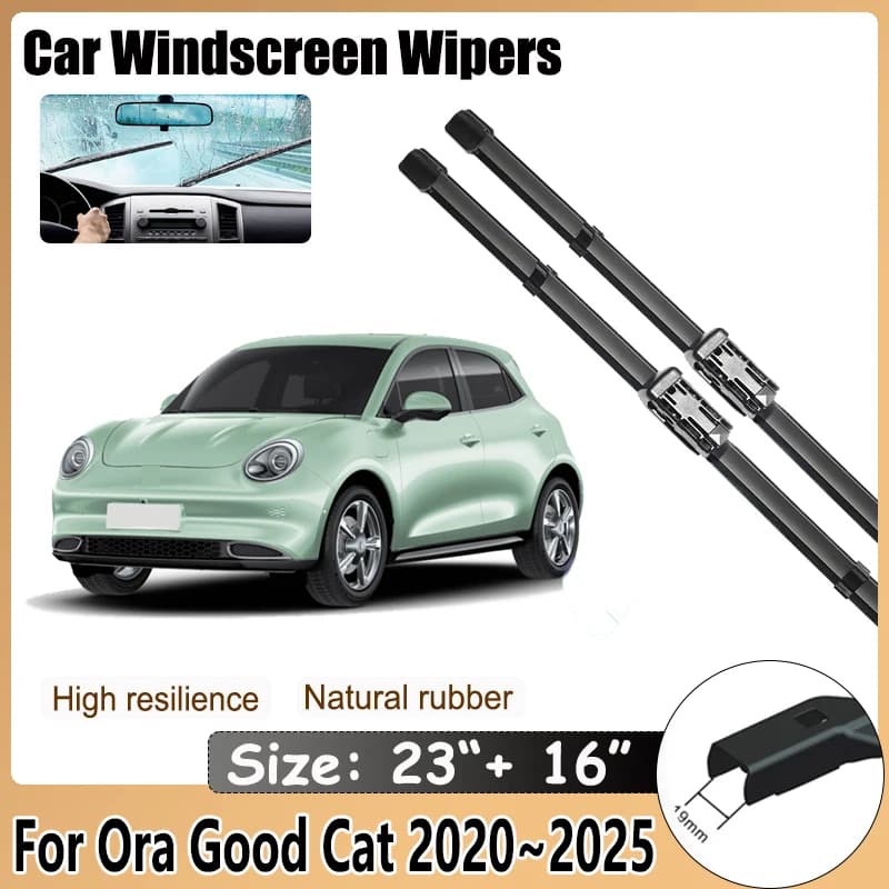 Spazzola Tergicristallo Auto Per Ora Good Cat GT Haomao GWM Ora 03 2020 ~ 2025 Striscia di Gomma Pulire Spazzola di Pulizia Proteggere Parabrezza Accessori