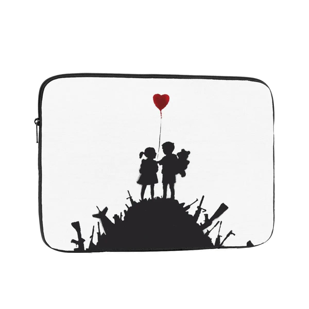 Banksy Graffiti Custodia per laptop per bambini per MacBook Custodia per notebook Borsa per copertura Street Art Graffiti Spray Custodia antiurto