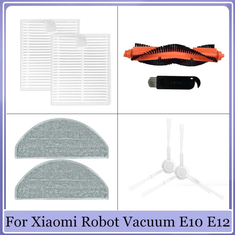 Per Xiaomi E10 B112 E12 Spazzare Robot Aspirapolvere Pezzi di Ricambio Spazzola Principale Spazzola Laterale Mop Panno Filtro HEPA di Ricambio