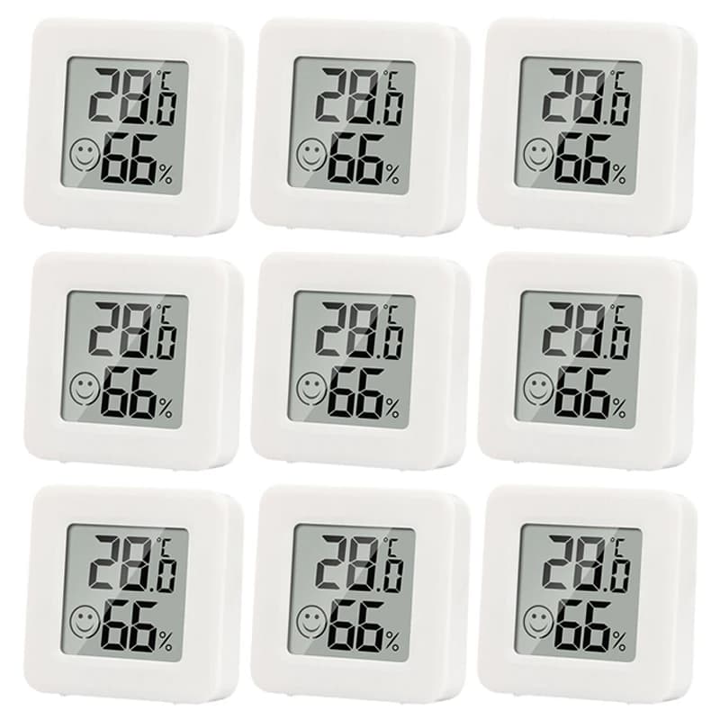 Mini Temperature LCD Electronic Monitor Hygrometer Outdoor Room Baby 6-10pcs Digital Thermometer Hygrometer Indoor