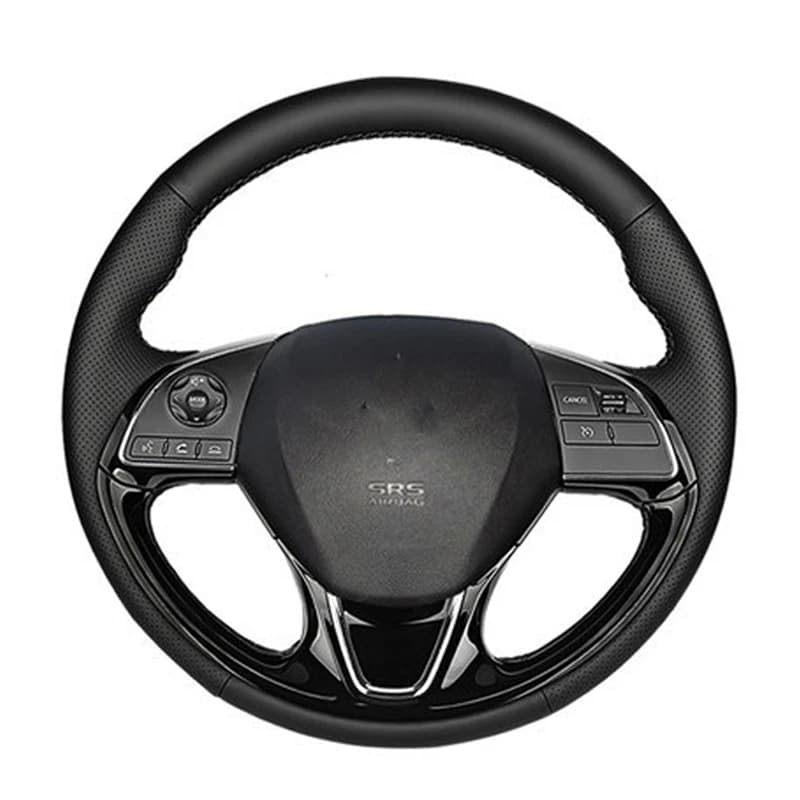 Volante per auto in pelle traspirante per Mitsubishi Outlander 2016 - 2019 ASX18 Eclipse Cross 2018 Coprivolante su misura