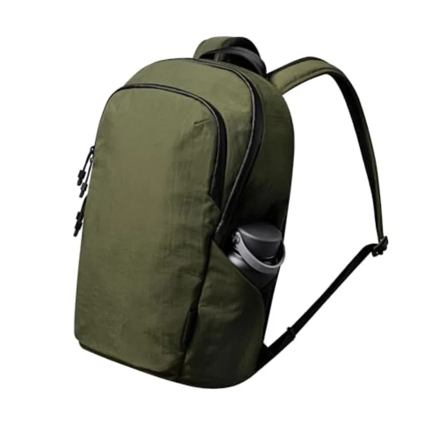 Zaino da lavoro per pendolari 23L con scomparto per laptop da 16 pollici, tasche per borraccia, rivestimento in pile, resistente alle intemperie
