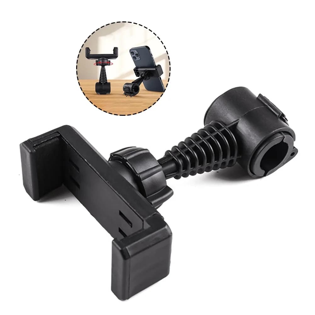 Supporto per microfono con treppiede per 360 ° Supporto per smartphone per stativi microfonici e attrezzature audio professionali