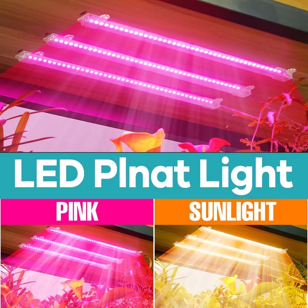 Barra LED per Coltivazione Piante 220V Spettro Completo, Lampada per Idroponica, Crescita Vegetativa, Fiori, Succulente e Verdure