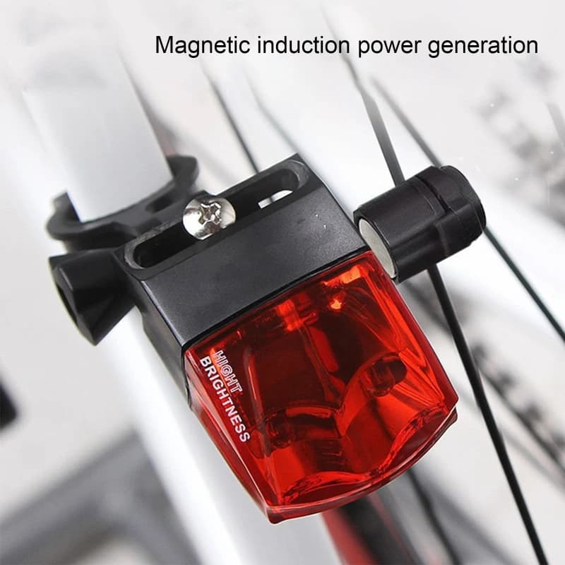 Backlight for bike, magnetic induction energy generation, ultra bright LED back light, IPX4 waterproof LED back light