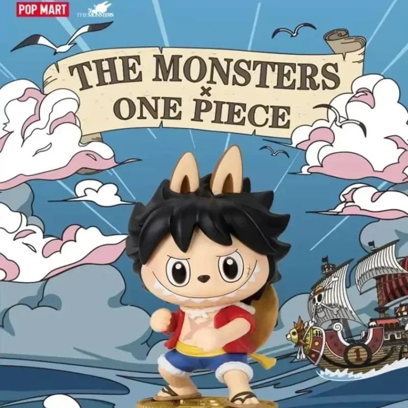 POP MART LABUBU THE MONSTERS x One Piece Series Blind Box Guess Bag Mystery Box Toys Doll Cute Anime Figure Desktop Ornaments