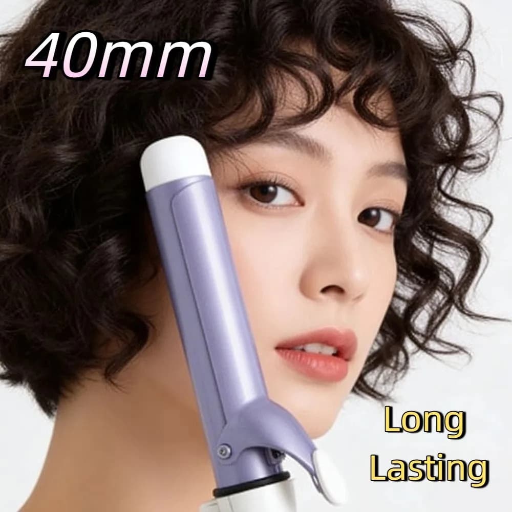Iron 40mm hair curler with Temperature Control, Anti-Crushing, Electric Hairstyle Tool, Quick Heating