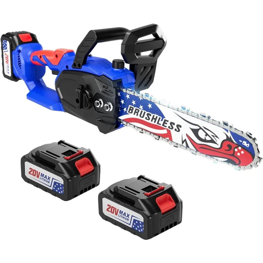 20V 12 Motosega senza spazzole Motosega elettrica Cordless Sega a catena portatile Sega a catena portatile Cesoie da potatura Motoseghe per legno Cu