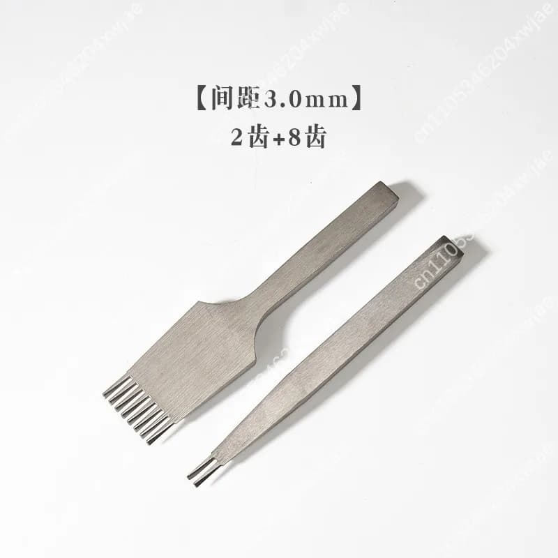 Professional Set of 6 Diamond Punches for Leather Processing, for Creation and Repair of Belts and Belts Fai-da- ♪