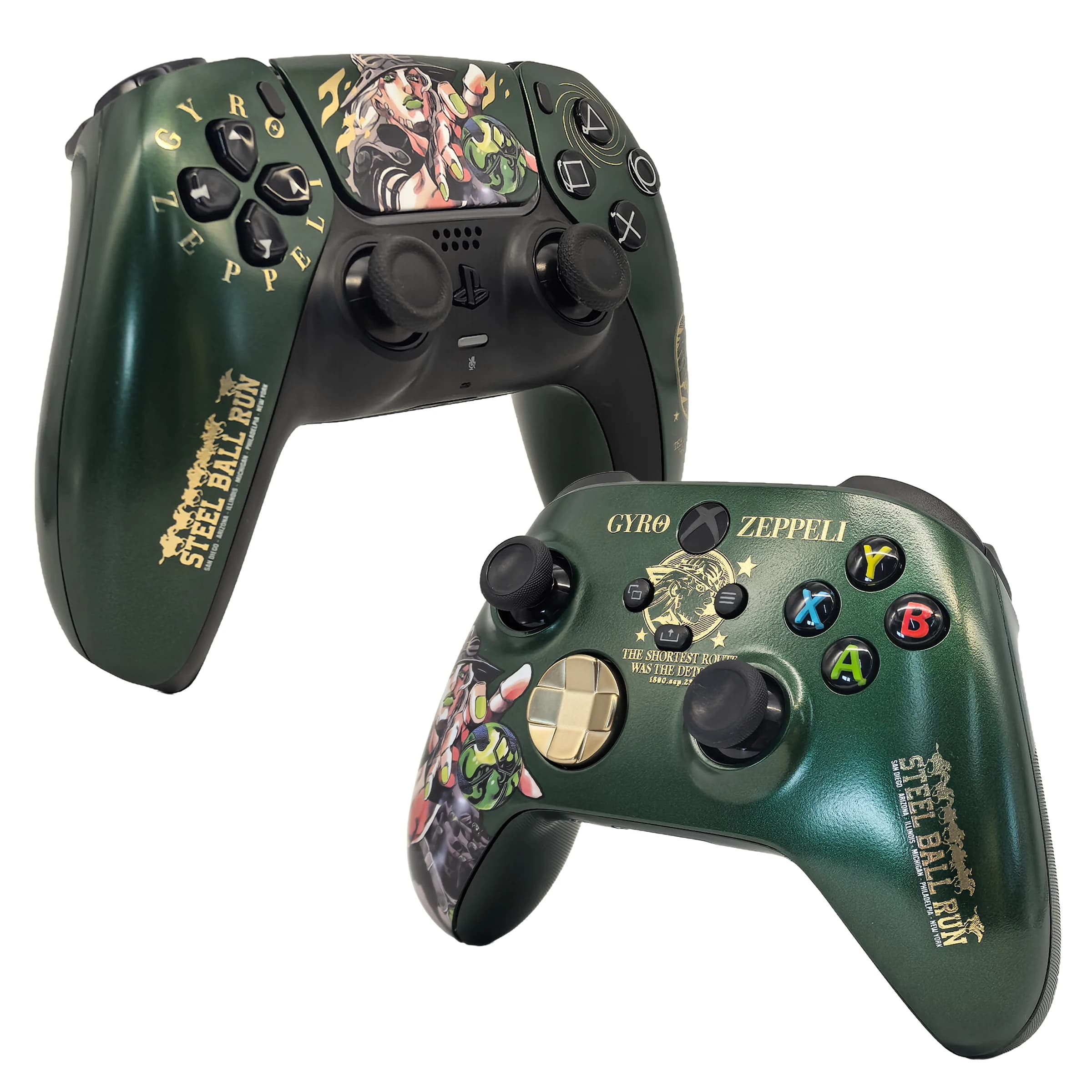 Guscio di Ricambio per Controller PS5 e Xbox Series X/S, Cover Anteriore e Posteriore con Giroscopio, Pulsanti e Touchpad
