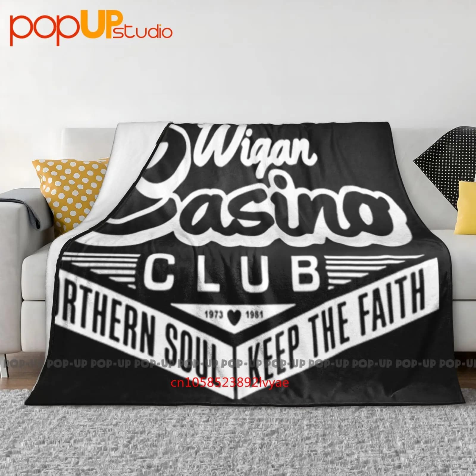 Wigan Casino Northern Soul Boy Cols Coperta ultra morbida trapunta invernale Copridivano Copriletto