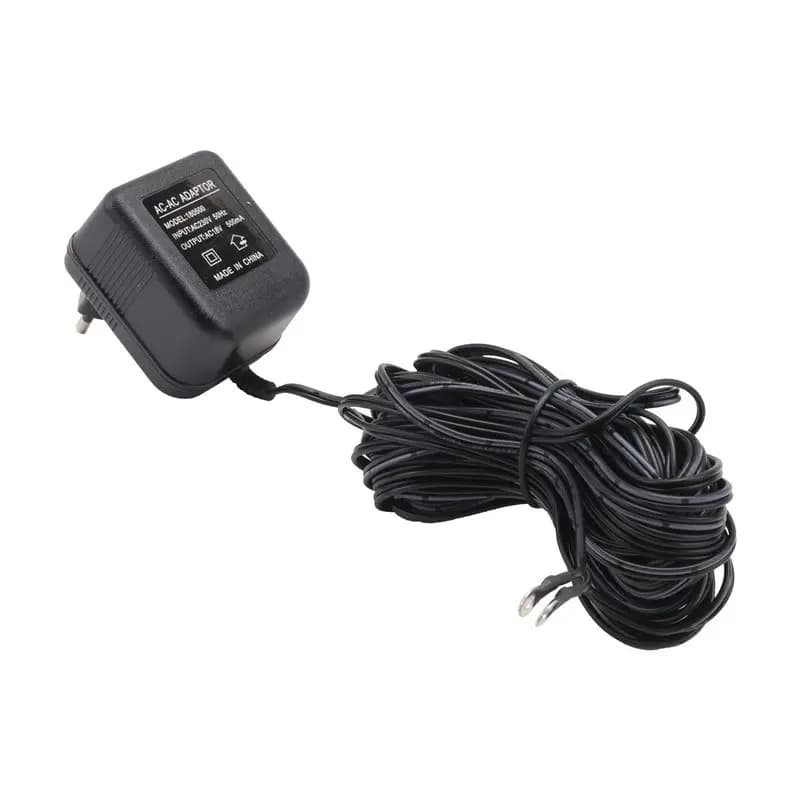 Adattatore di Alimentazione per Campanello VEHO-AC, Trasformatore 18V 500MA, Cavo da 10M, Compatibile con Campanello Ring, Campanello Video con Spina EU