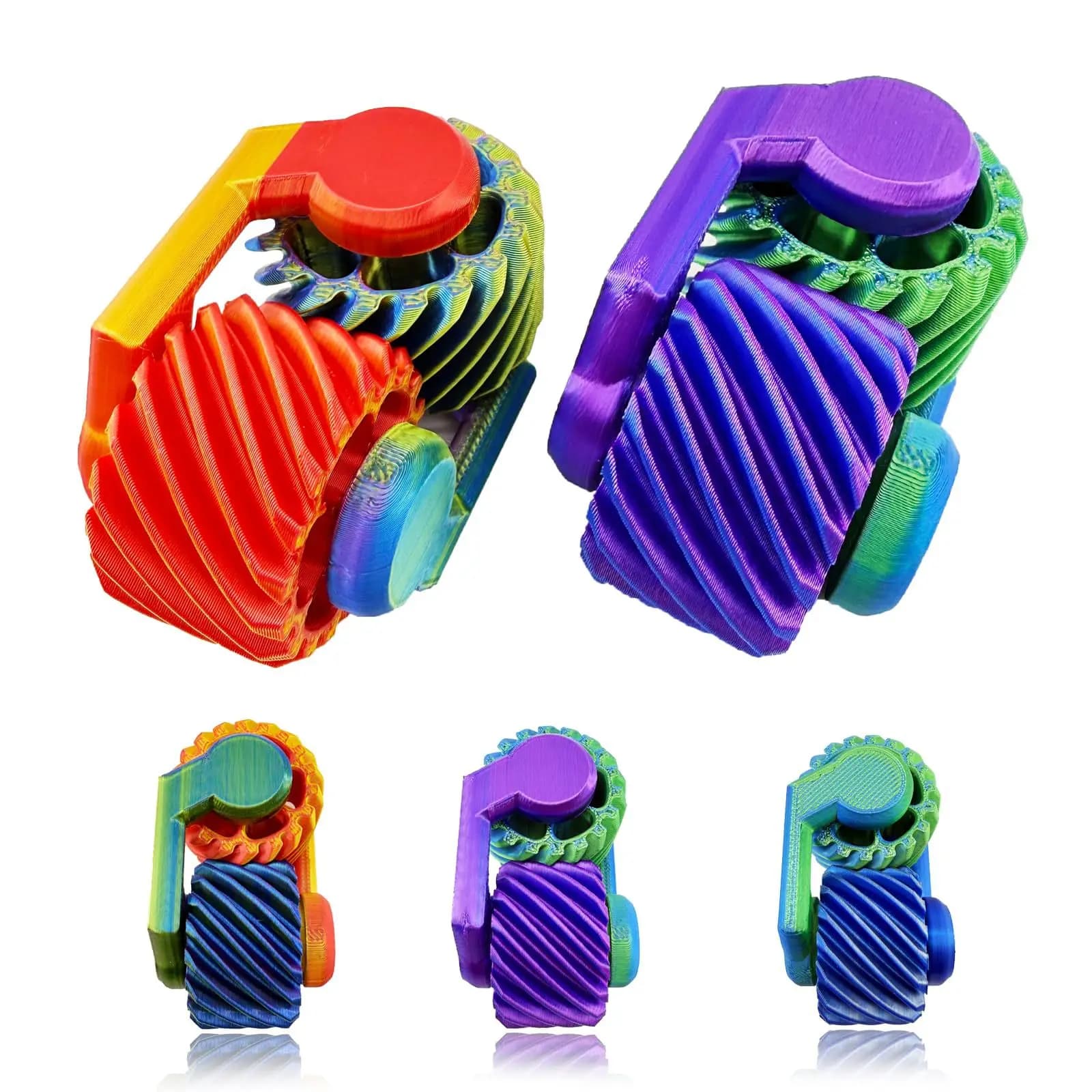 Popolare Fidget Spinner 3D stampato con punta delle dita Giocattolo di decompressione Mini giroscopio Fidget Toy per adulti Bambini Fidget Spinner