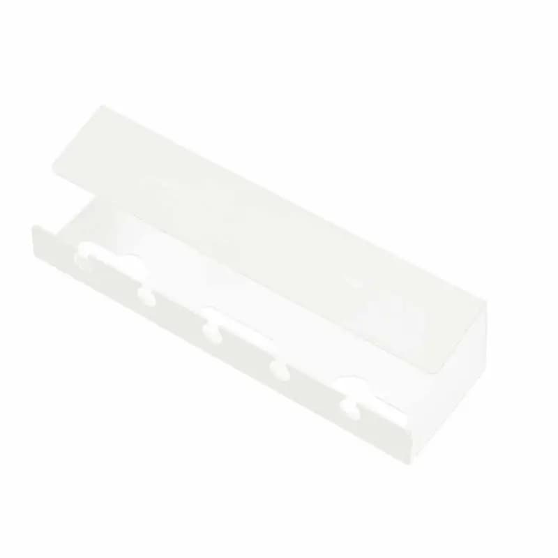 ABRI-Under Desk Cable Management Cable Tray Under Desk With Clamp Power Strip Cord Holder No Drilling Sturdy Spacious