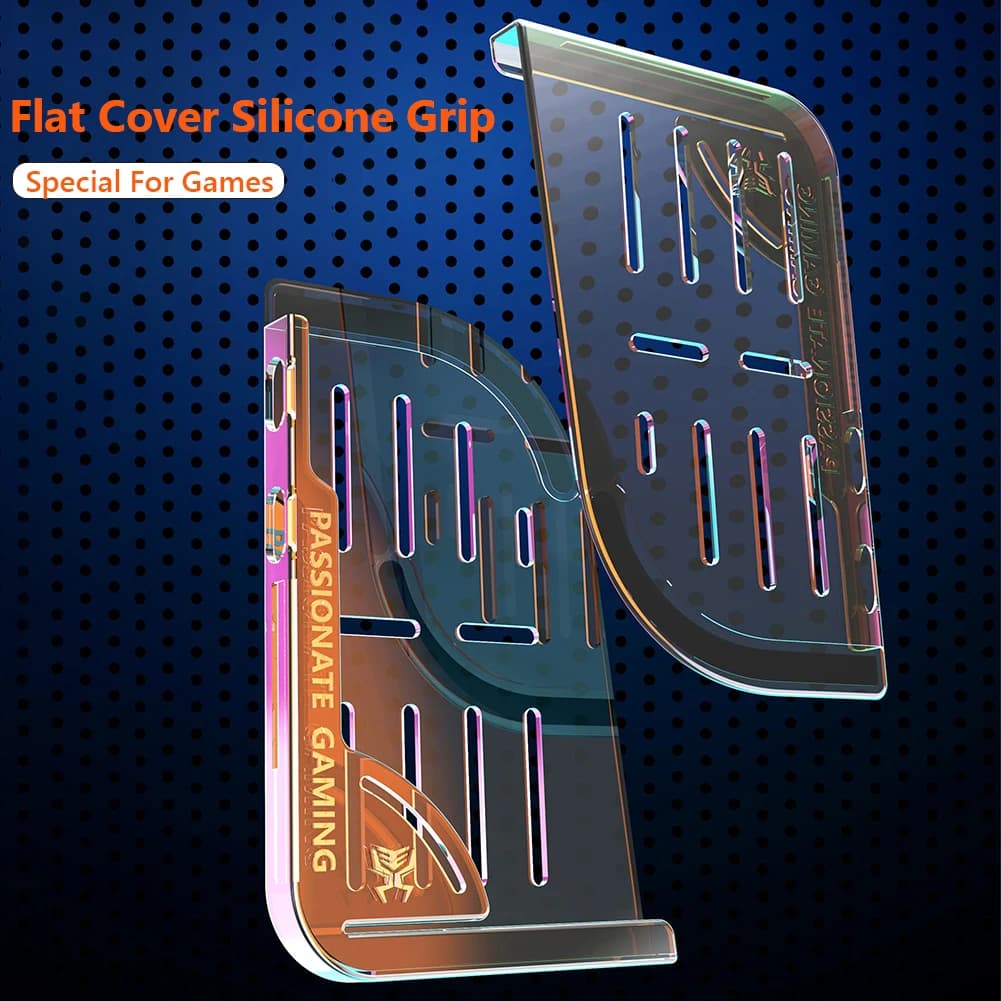 2pcs Auxiliary Mobile Game Holder Ergonomic Shape Soft Silicone Tablet Gaming Grip Washable for iPad Tablet PUBG Mobile Game