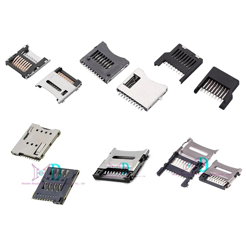 5 pz Mini/Micro/Nano SD/Supporto Della Carta SIM 6/7/8/9/10Pin Slot Sim Presa Connettore Push/Auto Elastico/Pop-Up/Custodia/Pull-Out