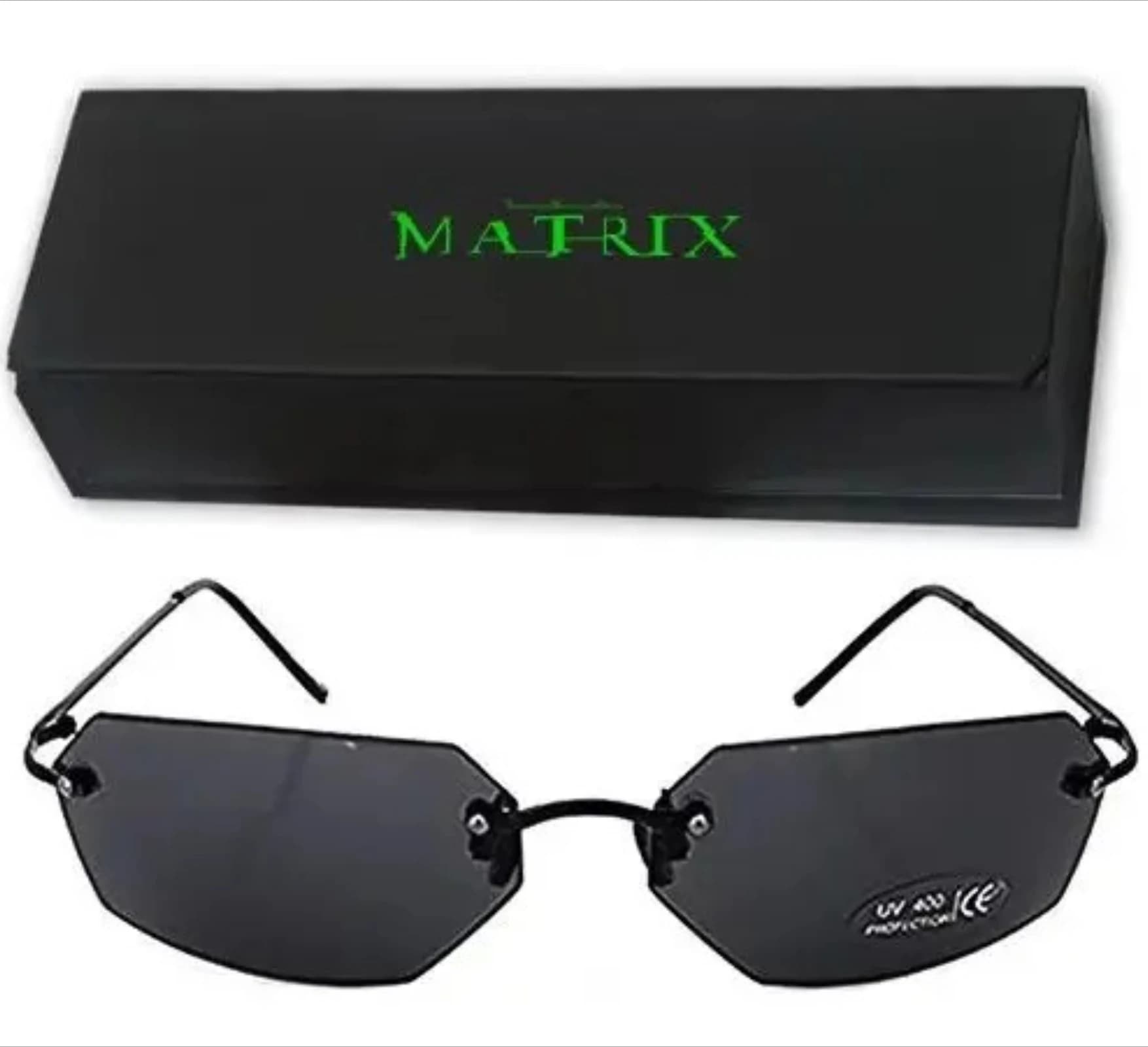 Classic Matrix Agent Smith Style Occhiali da sole polarizzati da uomo Cool Rivetti Brand Design Occhiali da sole Oculos De Sol Cosplay Doujin Gift