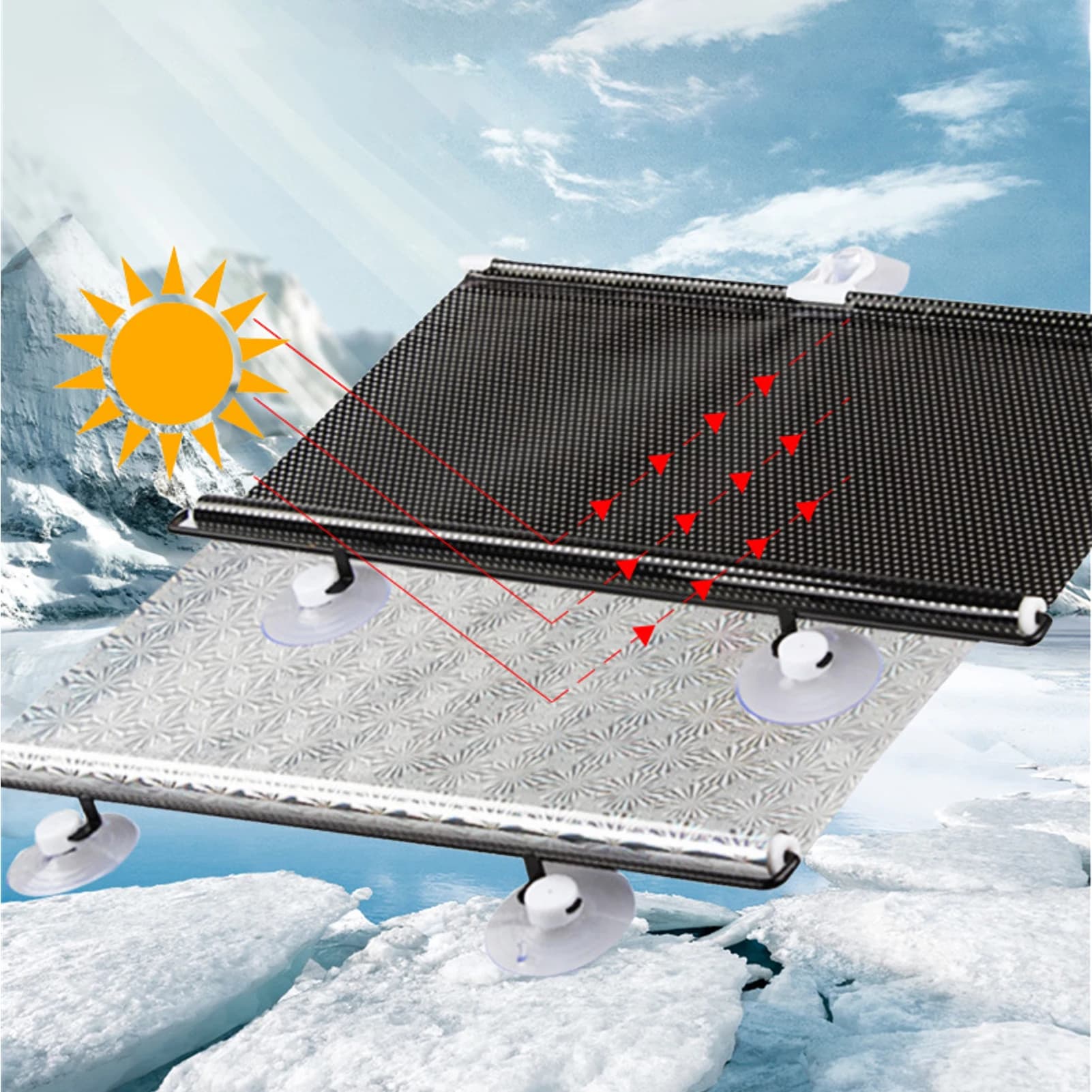 Parasole per auto tende per protezione solare per auto 1Pc parabrezza anteriore parasole ventosa stile protezione solare
