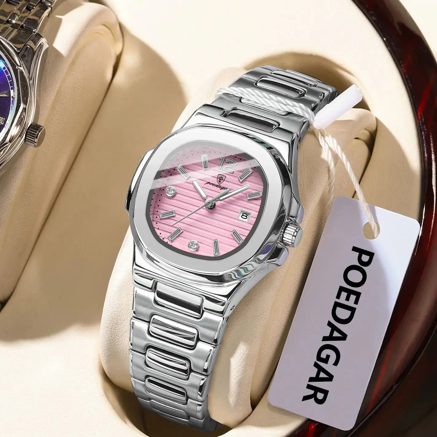 POEDAGAR Fashionable Women's Wrist Watch Square Light Waterproof Women's Watch With Date Luxury High Quality Women's Quartz Watch Reloj