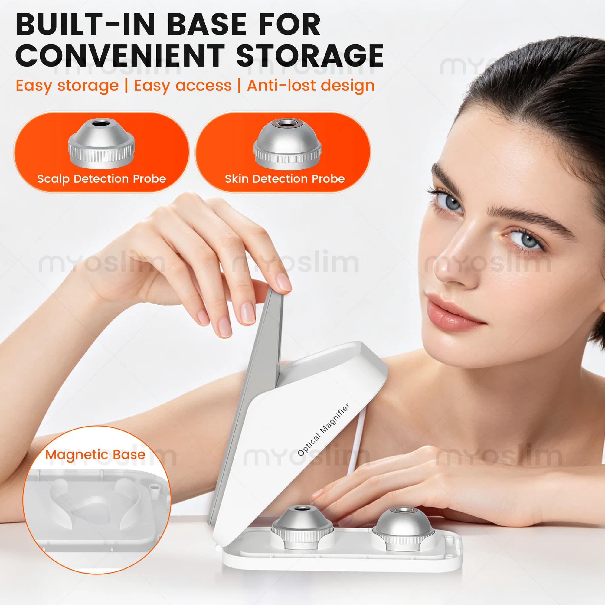 Faling Scalp Hair Magnify Camera Homeuse DS2 Report Machine Skin and scalp moisture detection microscopic comparative analysis