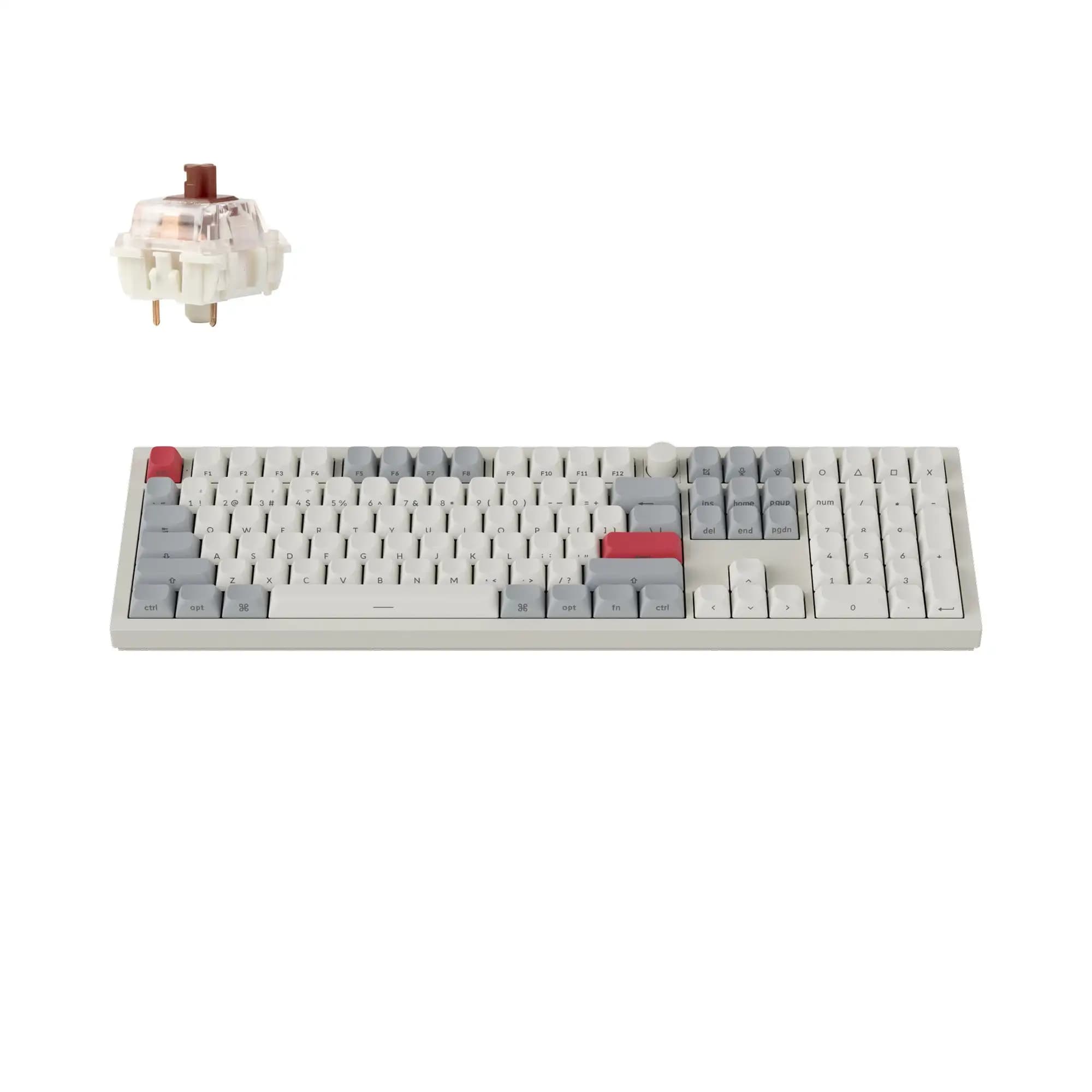 Keychron Q6 Max QMK/tramite tastiera meccanica personalizzata Wireless Full alluminio con stampa laterale Keycaps manopola a grandezza naturale retroilluminata RGB