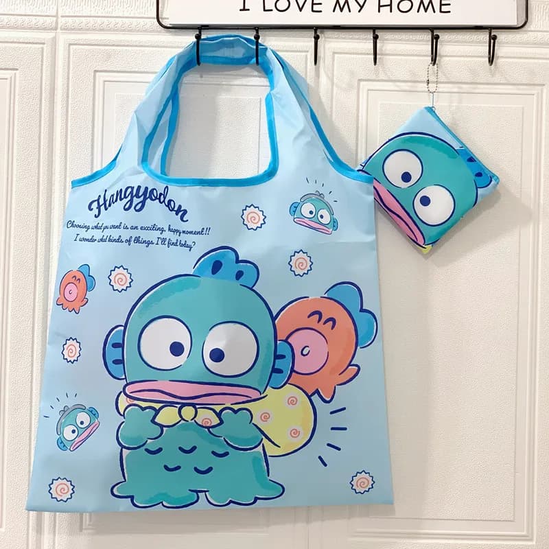 Borsa Shopper Hello Kitty Hankyodon, Borse Riutilizzabili, Borsa Tote Cinnamoroll, Borse da Shopping Kuromi per Signore