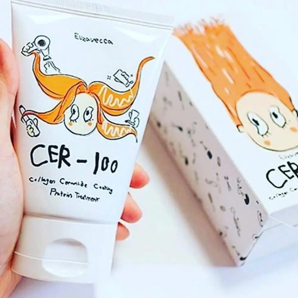 Brand 100ml Elizavecca CER-100 Collagen Ceramide Coating Hair Protein Treatment Deep Repair Hair Mask For Damaged Frizzy Hairs