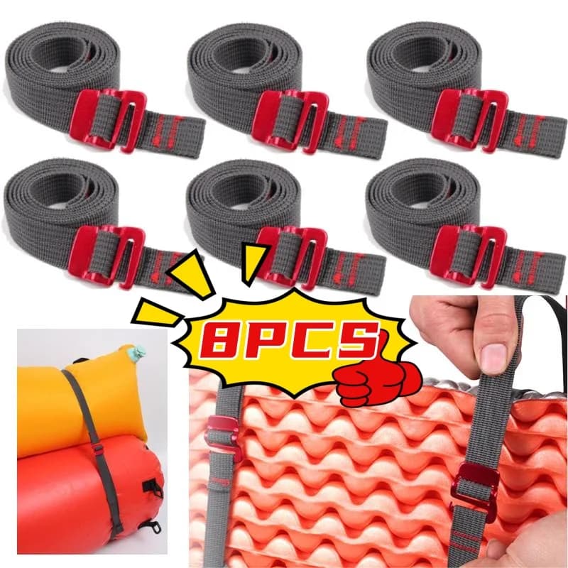 8/1PCS Outdoor Travel Backpack Nylon Corde with Quick Hook Tension Belts 1.5 m backpack Fixed straps Belts