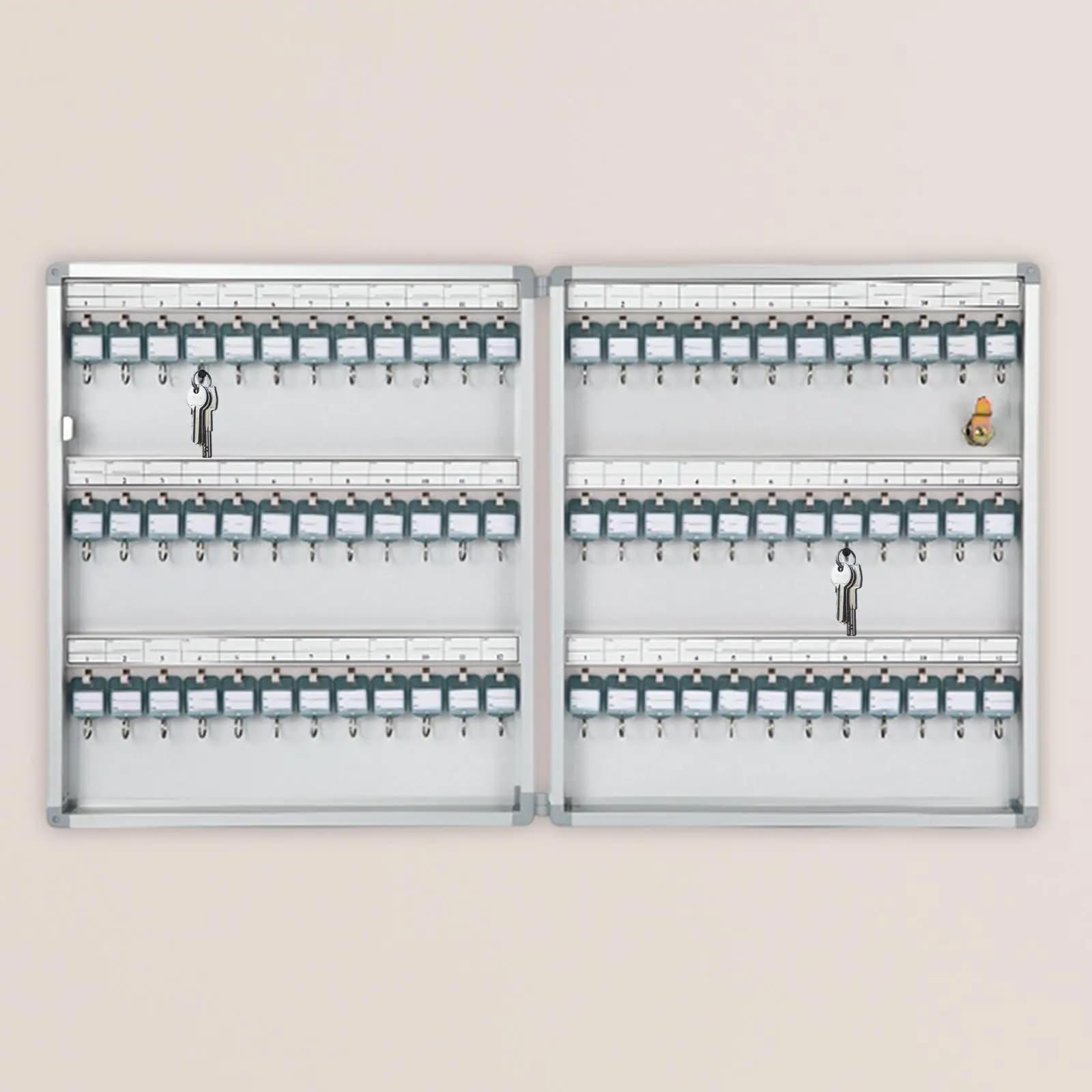 72 Position Key Storage Lock Box Key Organizer for Apartment Garage Office