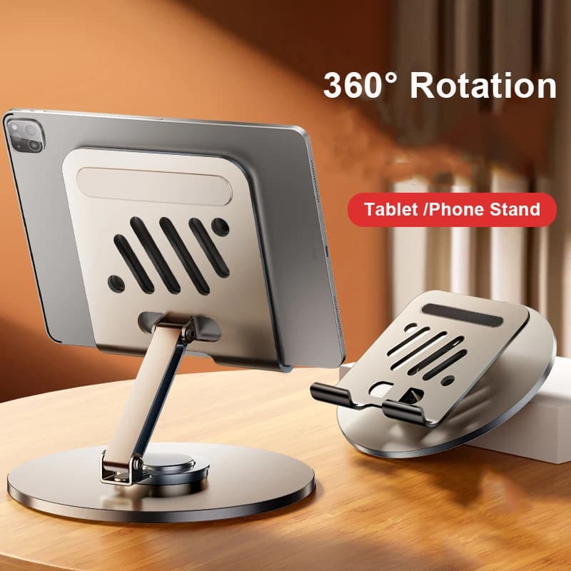 360 ° Supporto tablet con rotazione per Galaxy Tab S9 S8 S7 S6 FE Lite Ultra Plus Supporto per telefono pieghevole in alluminio per iPad Pro Air 12.9 15