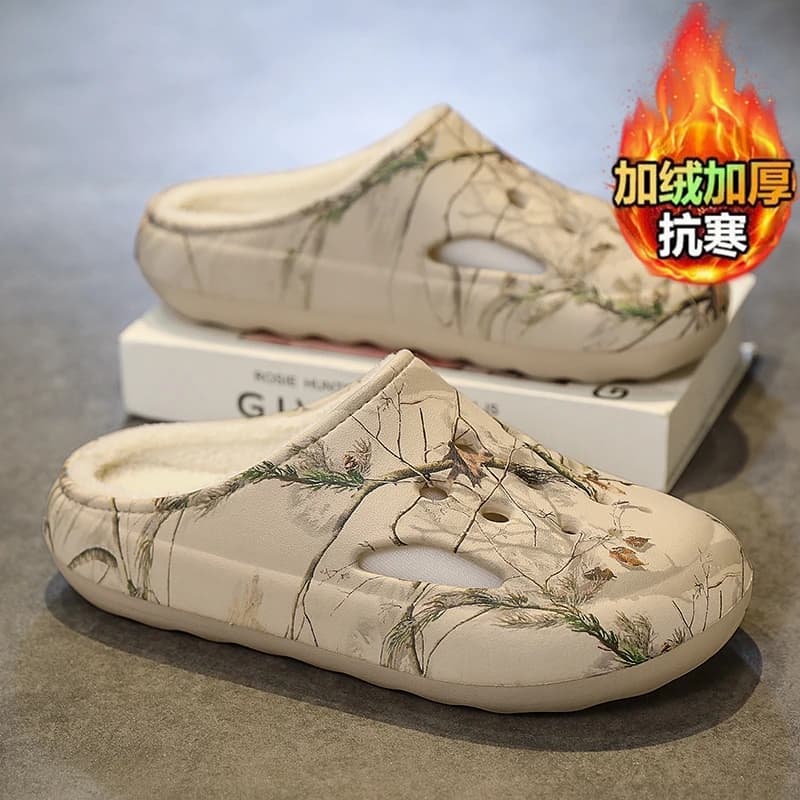 Zoccoli invernali Pantofole foderate in pile Mezze scarpe per uomo Donna Coppia pelliccia Mocassini aperti sul retro per interni Scarpe casual Sandali con diapositive in peluche