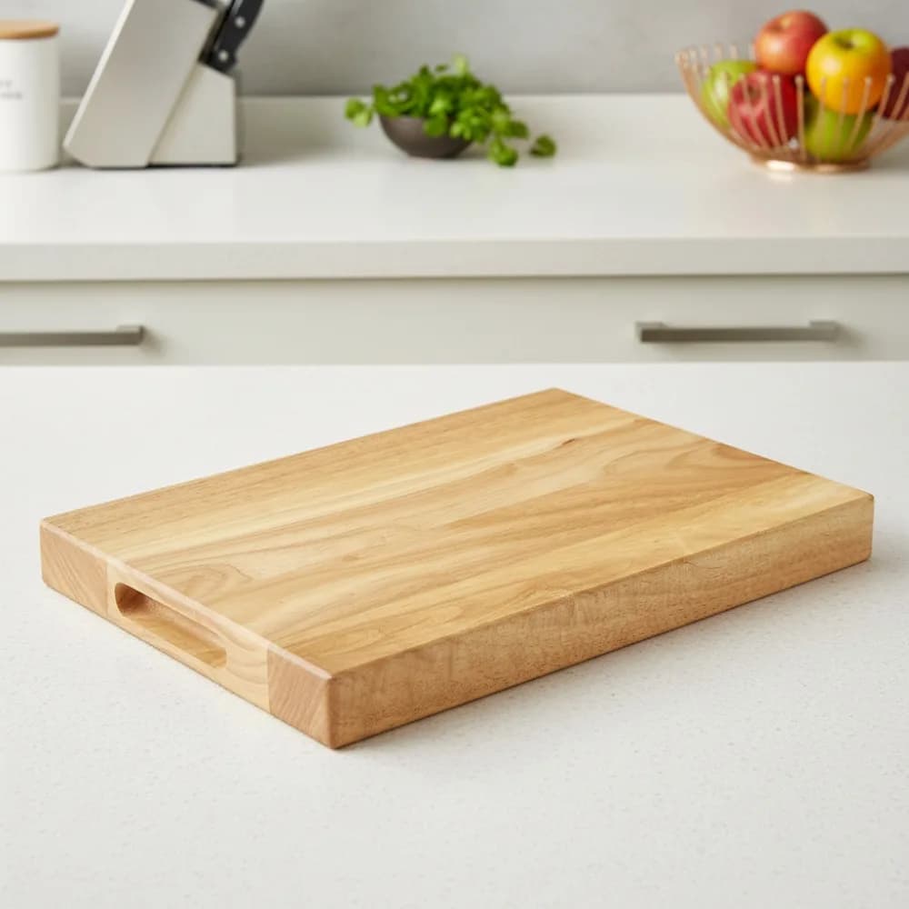 12x18 inch large wooden cutter, durable hardwood cutter to prepare and serve in the kitchen