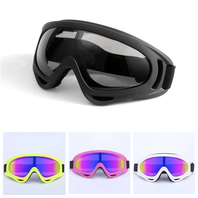 Panoramic Wide View Ski Goggles Anti-Glare Mirrored Lens Unisex For Cross-Country Skiing Backcountry Snow Activities