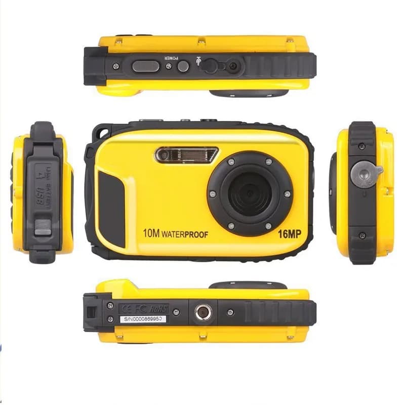 Digital camera with 2.7 inch 16 MP HD display Waterproof Winait digital camera with 10 meter water resistance with TF