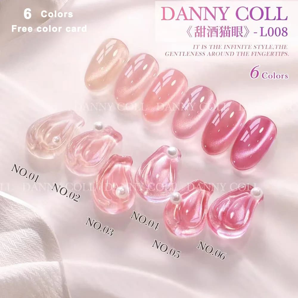 Smalto per unghie gel color estivo Magnete gel per occhi di gatto rosa Glitter Diamond Sparkle Splendido colore Soak Off Smalto gel per unghie UV LED