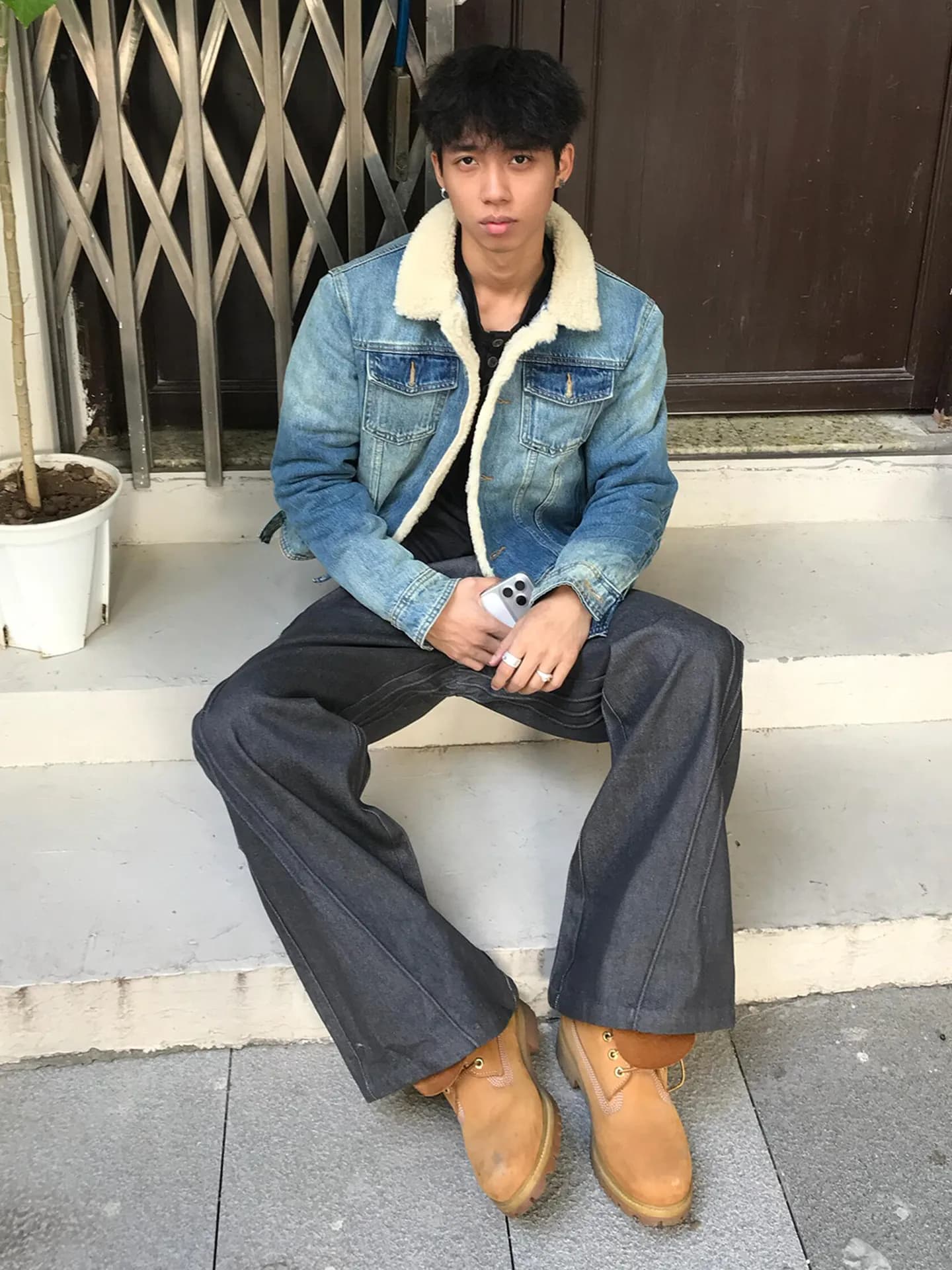 Giacche Arancioni con Collo in Pelliccia per Uomo, Stile Western Cowboy, Resistenti al Freddo, Foderate, Calde, per Autunno e Primavera, in Camoscio Marrone Naturale