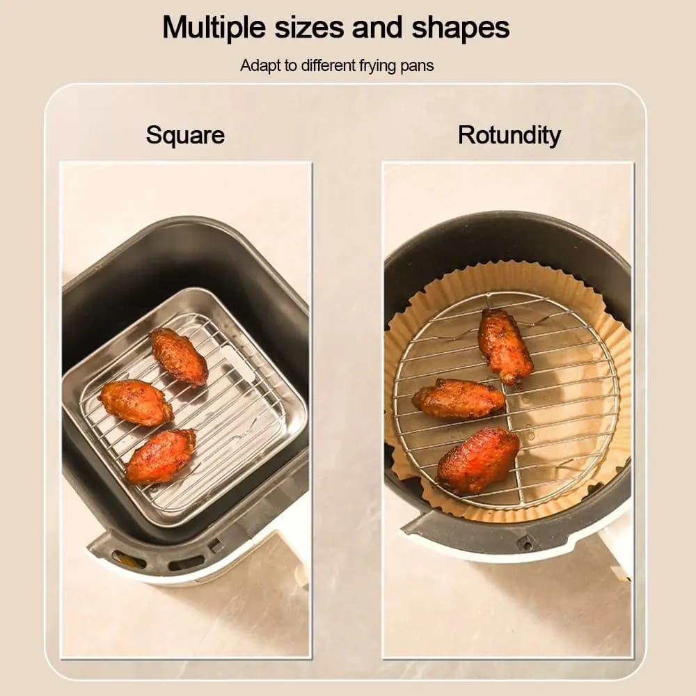 Square Round Cooking Grid with Stainless Steel Feet 304, Air Frying Grid, Reinforced Steam Cooking Grid