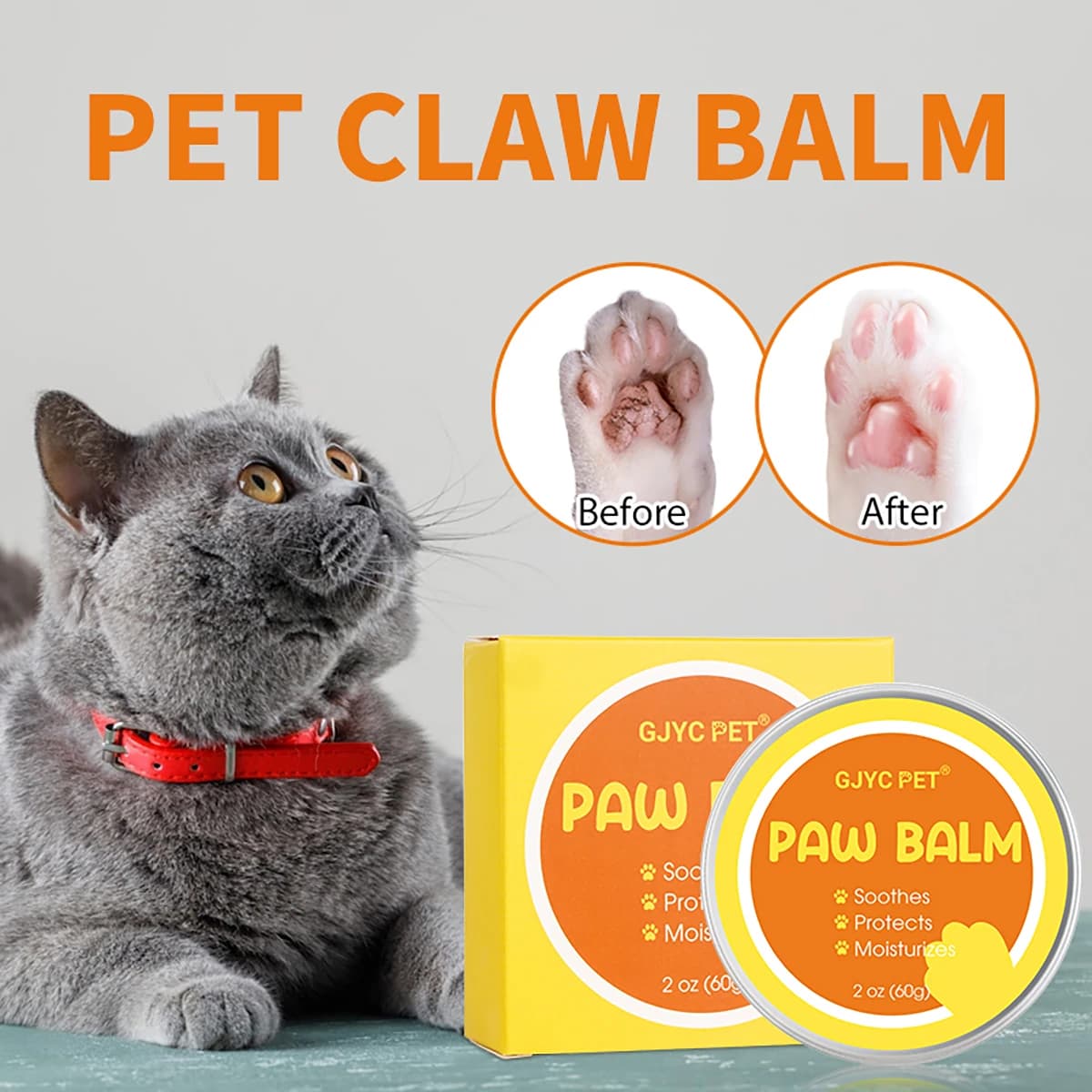 Balsamo per Zampe di Animali Domestici, Crema Protettiva per Zampe di Cani e Gatti, Idratante per Piedi di Animali, Riparatore per Zampe Screpolate, Accessori per Animali