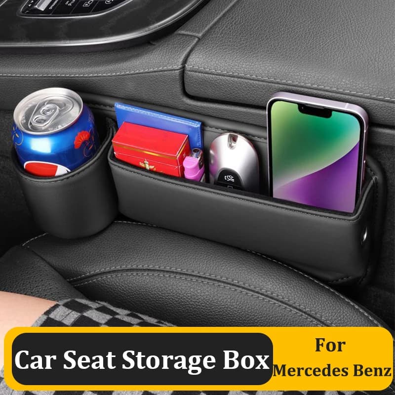 Car Seat Crevice Storage Box For Mercedes Benz AMG A B C E Class GLS GLA GLK GLC CLS CLA W203 W204 W205 W210 W211 W212 W463 W176