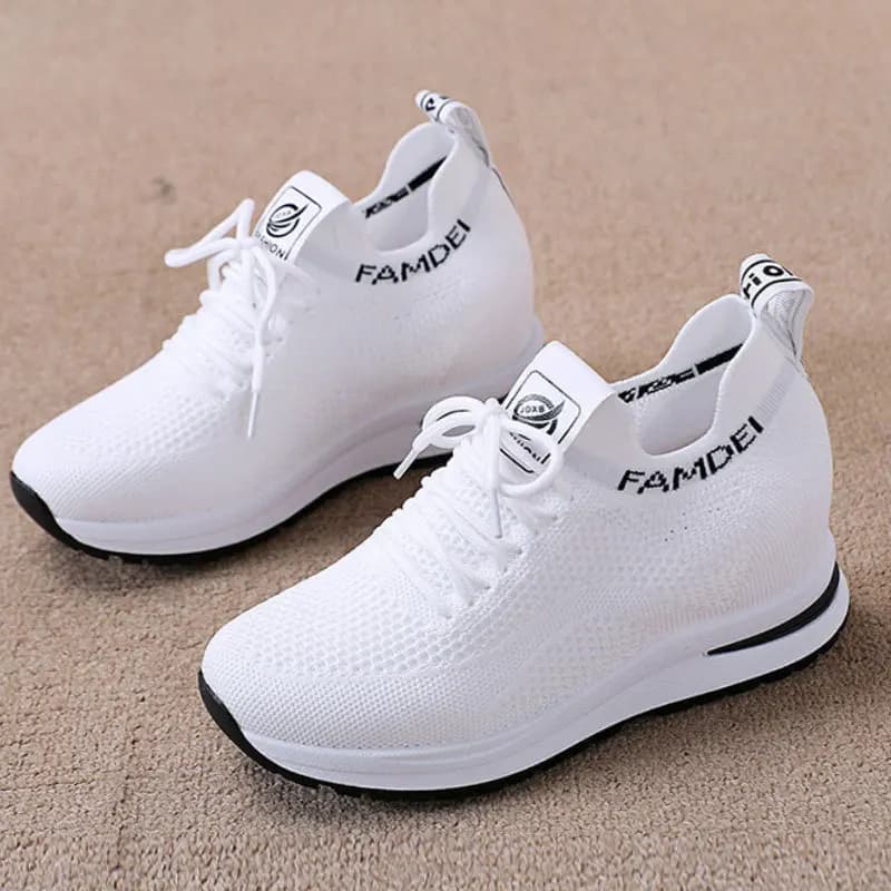 Scarpe Casual Primavera Autunno 2026 per Donna, Sneakers Traspiranti con Piattaforma in Rete, Nuove Scarpe Sportive da Donna di Design