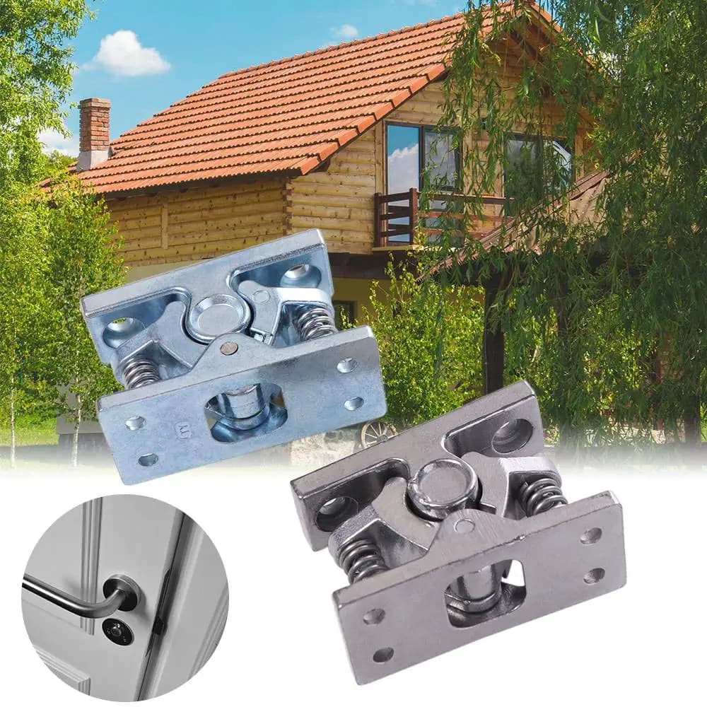 Serratura per porta con caricamento a molla per carichi pesanti Serratura universale per fermaporta in acciaio inossidabile Hardware Armadietto con serratura con fibbia con perline touch antivento