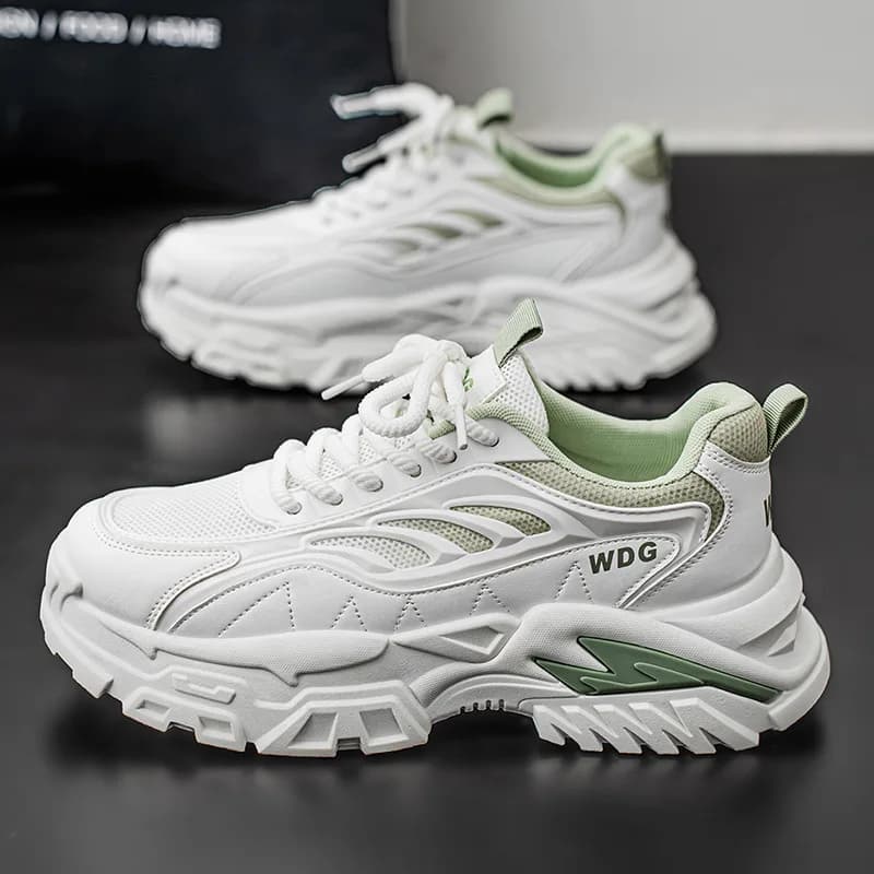 2026 Men's Shoes Breathable Mesh Trendy Versatile Thick soled Sports Shoes Casual Outdoor Running Shoes Dad Shoes