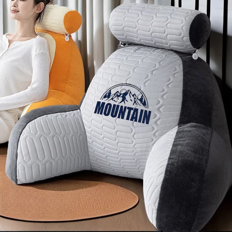 Cuscino per la schiena per gravidanza oversize, versione migliorata, rimovibile e lavabile, cuscino di supporto lombare regolabile per sedia e divano