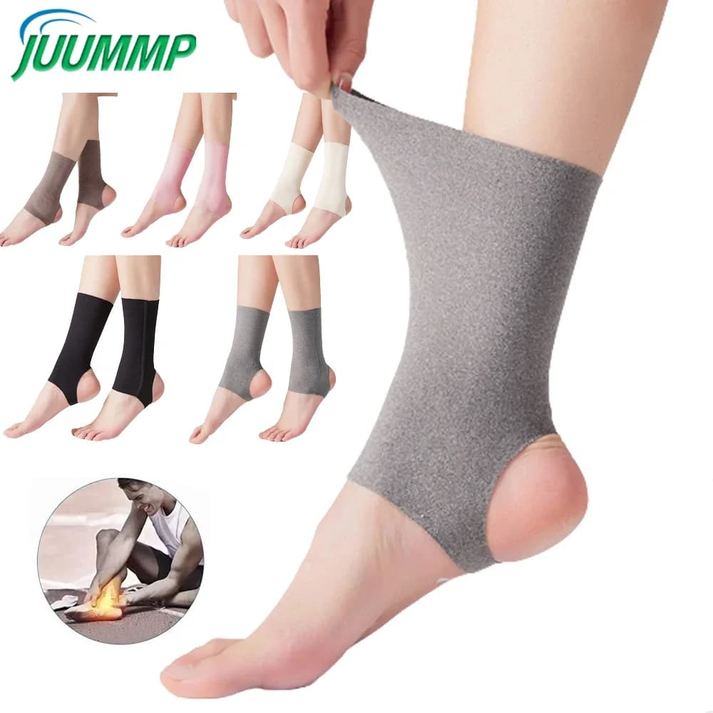 1Pair Ankle Compression Sleeve for Women Lightweight Breathable Brace for Foot & Ankle Support in Plantar Fasciitis,Tendonitis