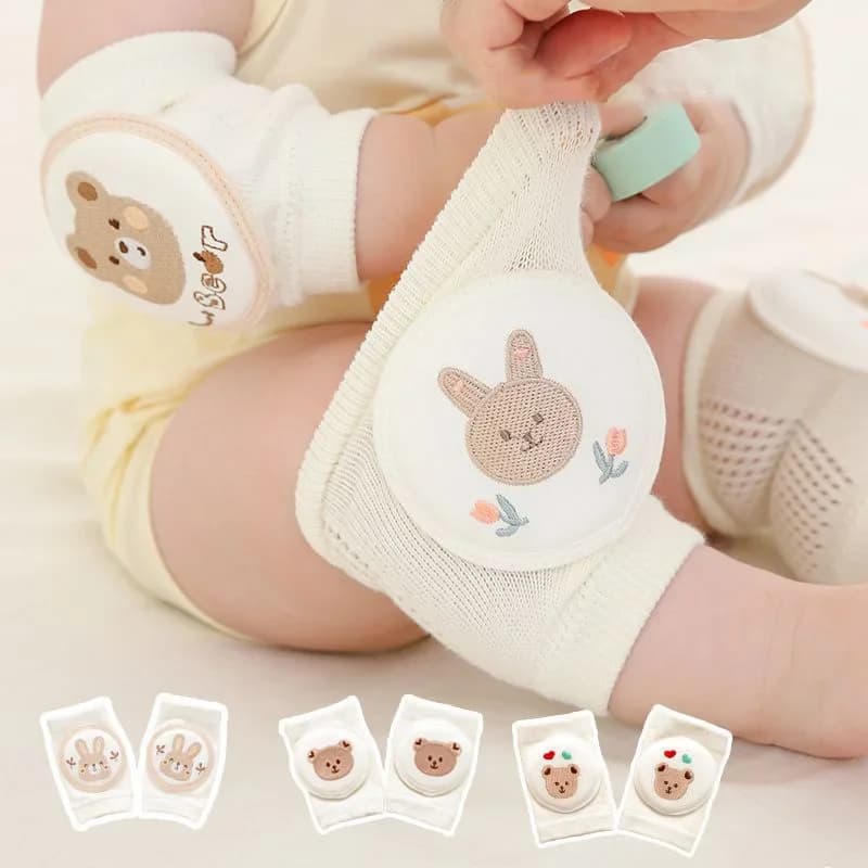 Leggings per neonati vvocci, ginocchiere antiscivolo per bambini, ginocchiere per imparare a strisciare e per bambini piccoli in estate