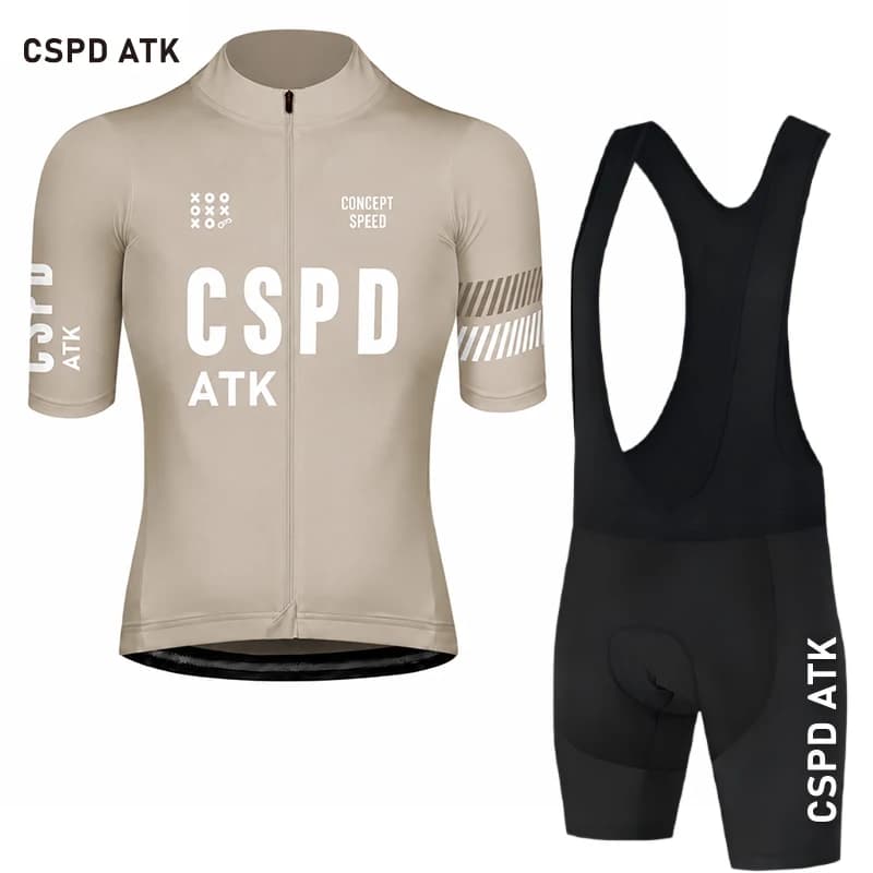 CSPD ATK cycling sportswear men's professional team cycling set aerodynamic cycling jersey professional version cycling bib