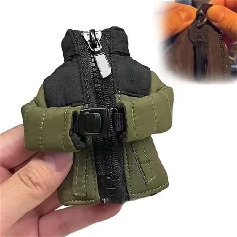 Mini Down Coat Keychain Cute Warm Puffer Pendant Cozy Winter Bag Charm For Backpack Car Keys Christmas Gift For Men Women Teens